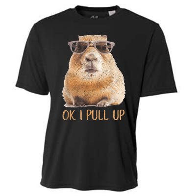 Ok I Pull Up Capybara Cooling Performance Crew T-Shirt