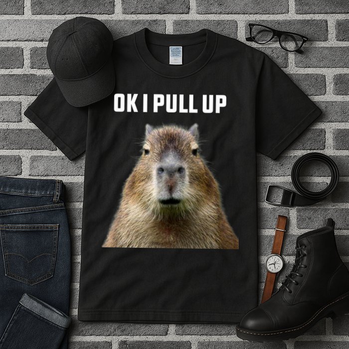 Ok I Pull Up Capybara Tall T-Shirt