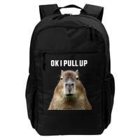 Ok I Pull Up Capybara Backpack