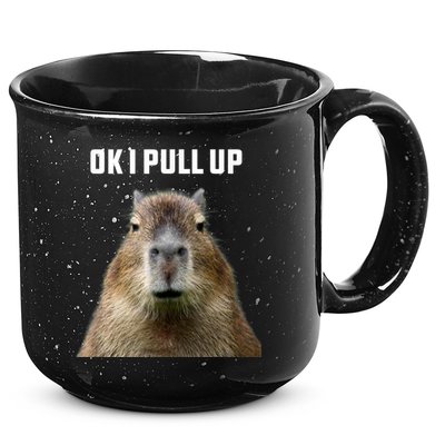Ok I Pull Up Capybara 15oz Campfire Ceramic Mug