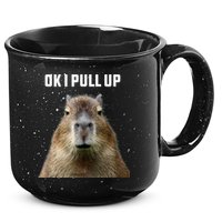 Ok I Pull Up Capybara 15oz Campfire Ceramic Mug