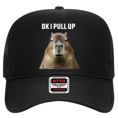 Ok I Pull Up Capybara Trucker Hat