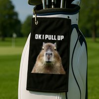 Ok I Pull Up Capybara Golf Towel