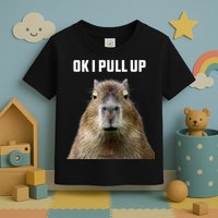 Ok I Pull Up Capybara Toddler T-Shirt