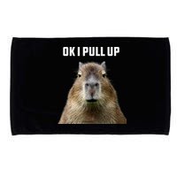 Ok I Pull Up Capybara Microfiber Hand Towel
