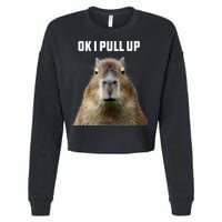 Ok I Pull Up Capybara Cropped Pullover Crew