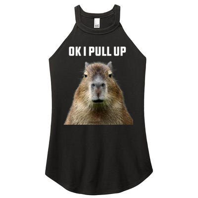 Ok I Pull Up Capybara Women's Perfect Tri Rocker Tank
