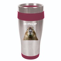Ok I Pull Up Capybara 16oz Travel Tumbler