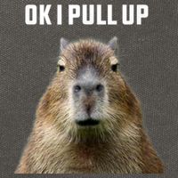 Ok I Pull Up Capybara Cotton Canvas Backpack