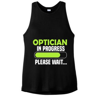 Optician in progress - Optometrist Ladies PosiCharge Tri-Blend Wicking Tank