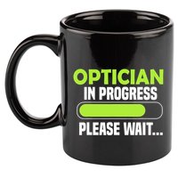 Optician in progress - Optometrist 11oz C Handle Ceramic Mug