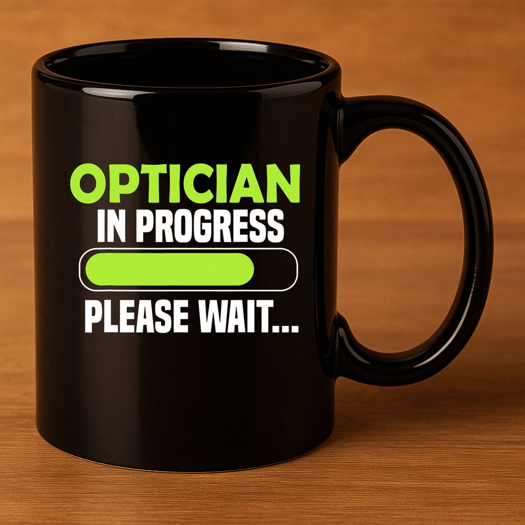 Optician in progress - Optometrist 11oz C Handle Ceramic Mug