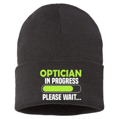 Optician in progress - Optometrist Sustainable Knit Beanie