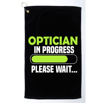 Optician in progress - Optometrist Golf Towel