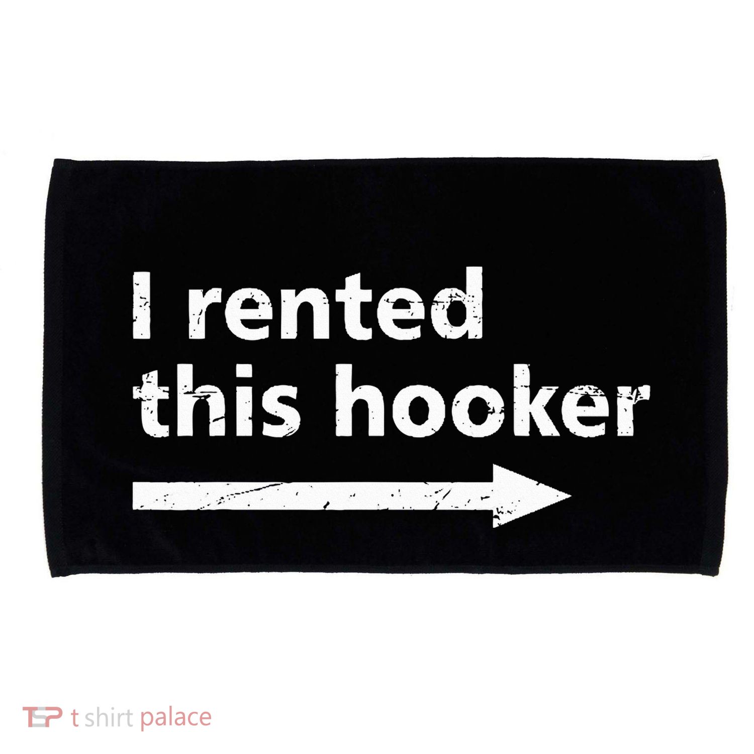 Offensive I Rented This Hooker Microfiber Hand Towel