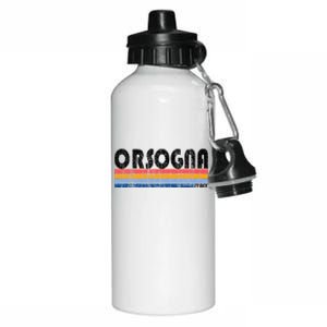 Orsogna Italy Retro 70s 80s Style Aluminum Water Bottle