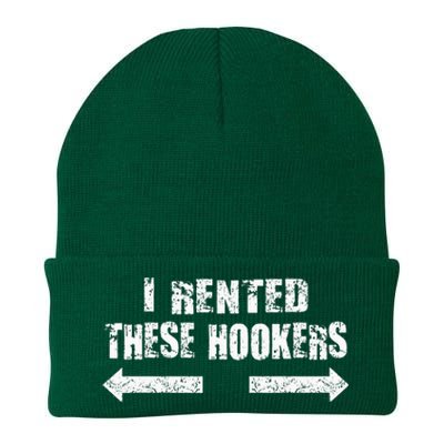 Offensive I Rented These Hookers Knit Cap Winter Beanie