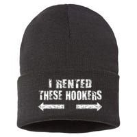 Offensive I Rented These Hookers Sustainable Knit Beanie