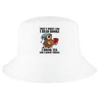 Owl I Read Books Drink Tea Know Things Funny Cool Comfort Performance Bucket Hat