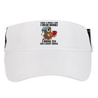 Owl I Read Books Drink Tea Know Things Funny Adult Drive Performance Visor