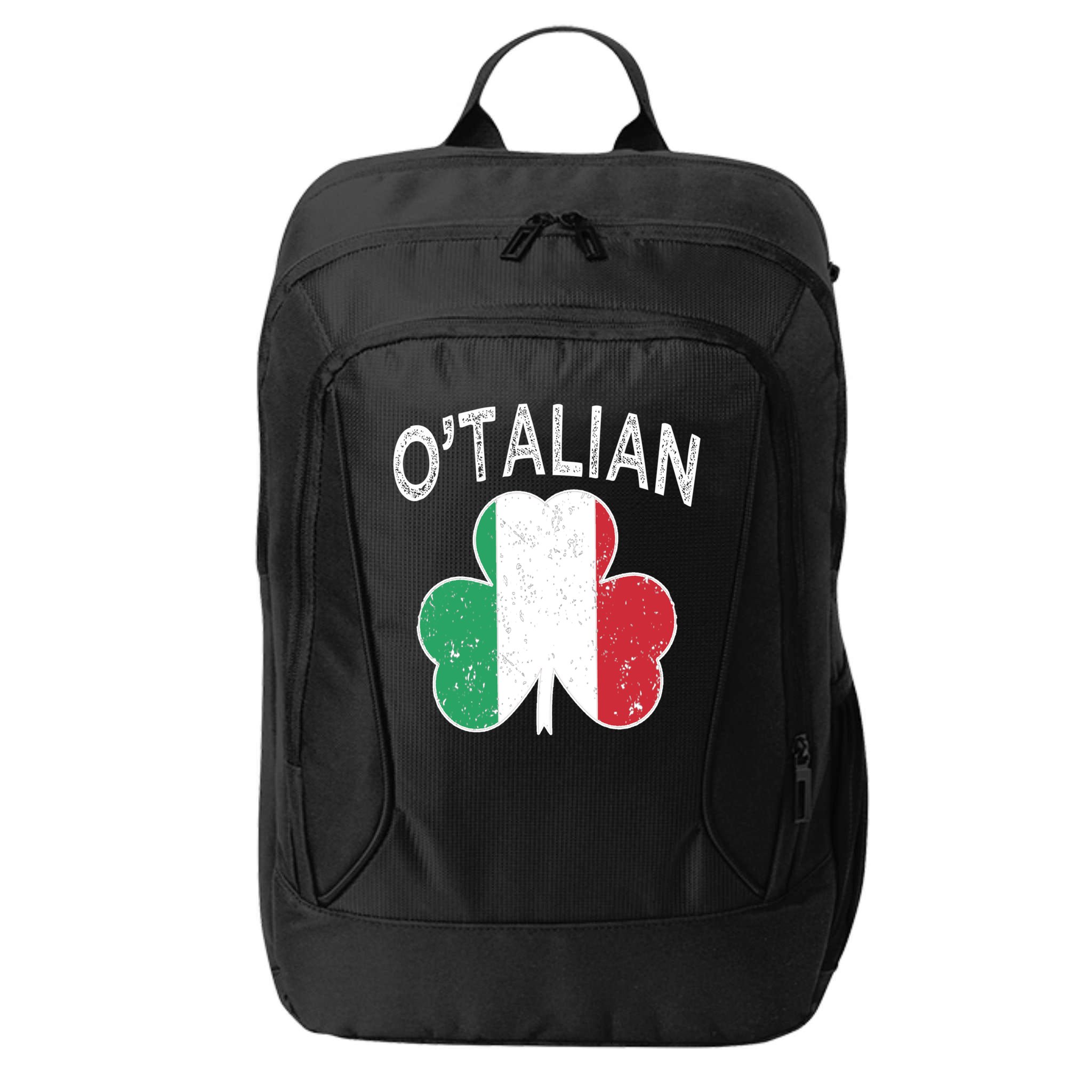 O'talian Italian St Patrick's Day Italia Flag Shamrock Gift City Backpack