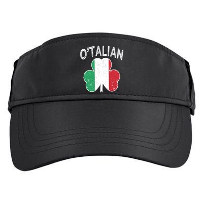 O'talian Italian St Patrick's Day Italia Flag Shamrock Gift Adult Drive Performance Visor
