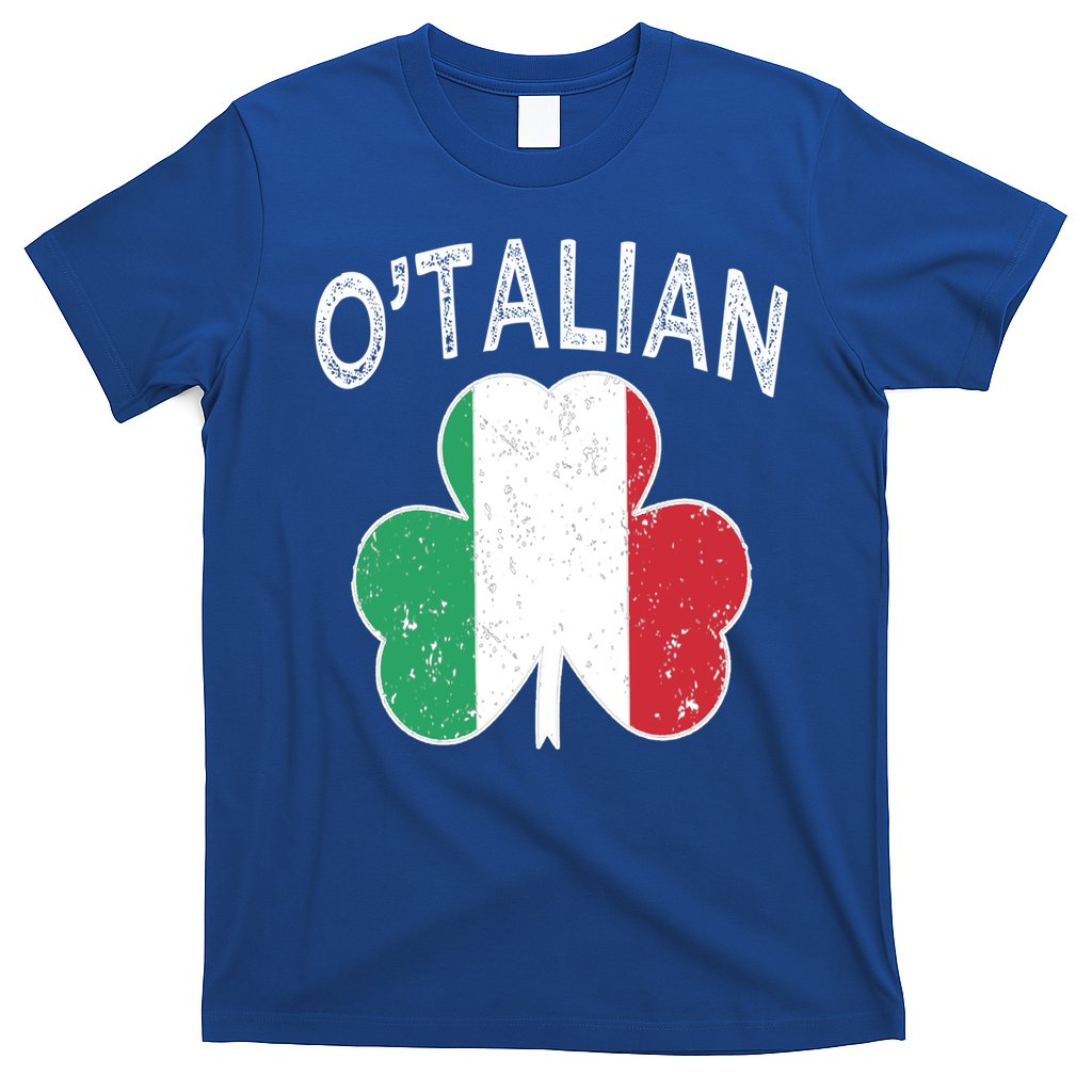 O'talian Italian St Patrick's Day Italia Flag Shamrock Gift T-Shirt