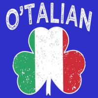 O'talian Italian St Patrick's Day Italia Flag Shamrock Gift T-Shirt