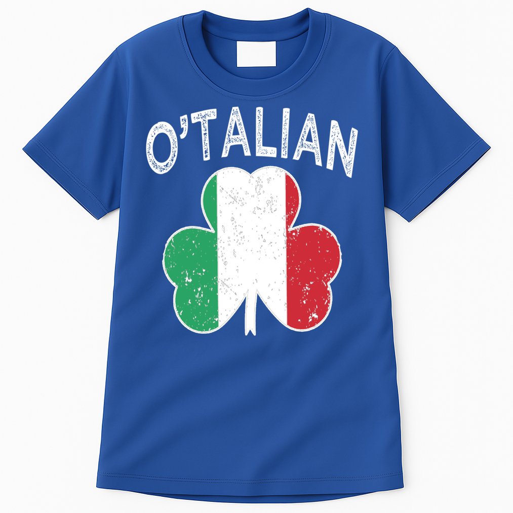 O'talian Italian St Patrick's Day Italia Flag Shamrock Gift Tall T-Shirt