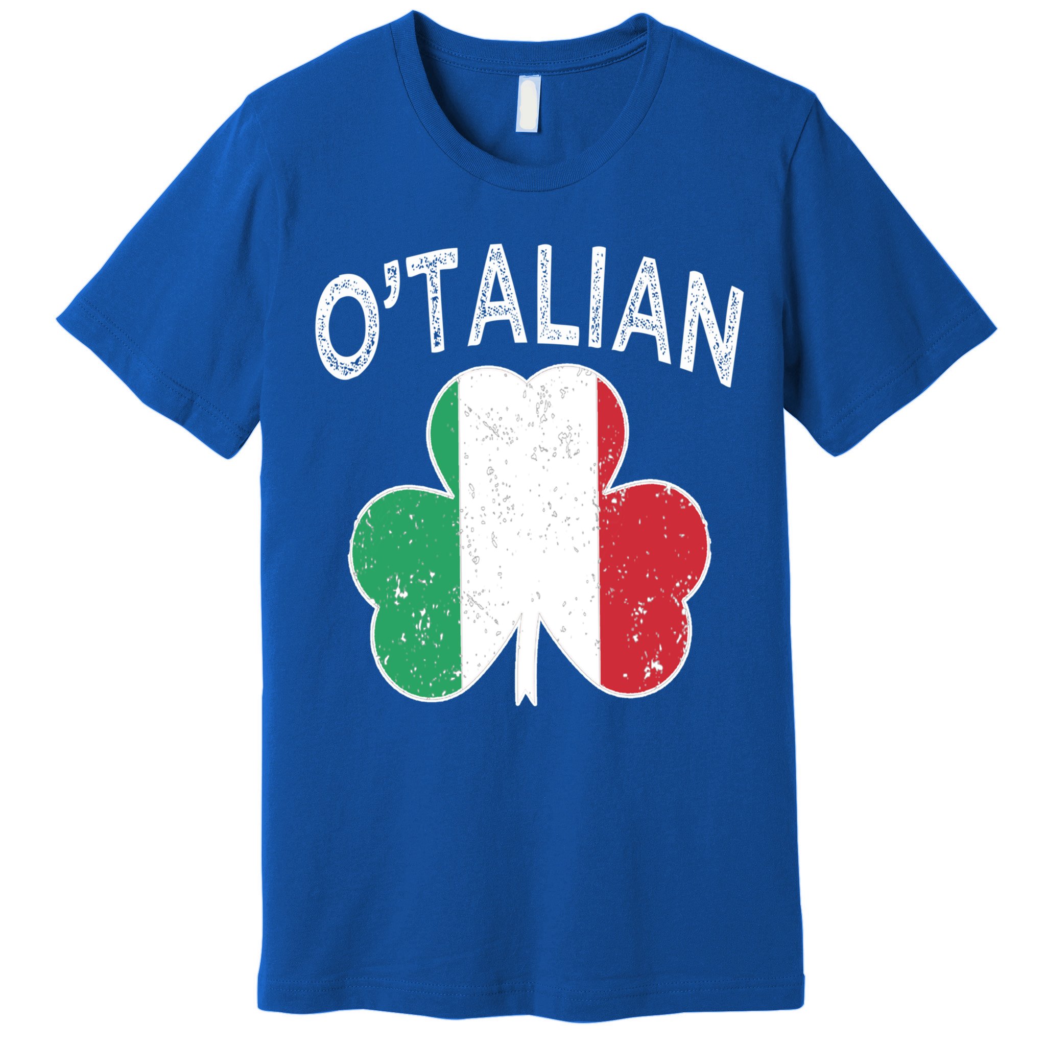 O'talian Italian St Patrick's Day Italia Flag Shamrock Gift Premium T-Shirt