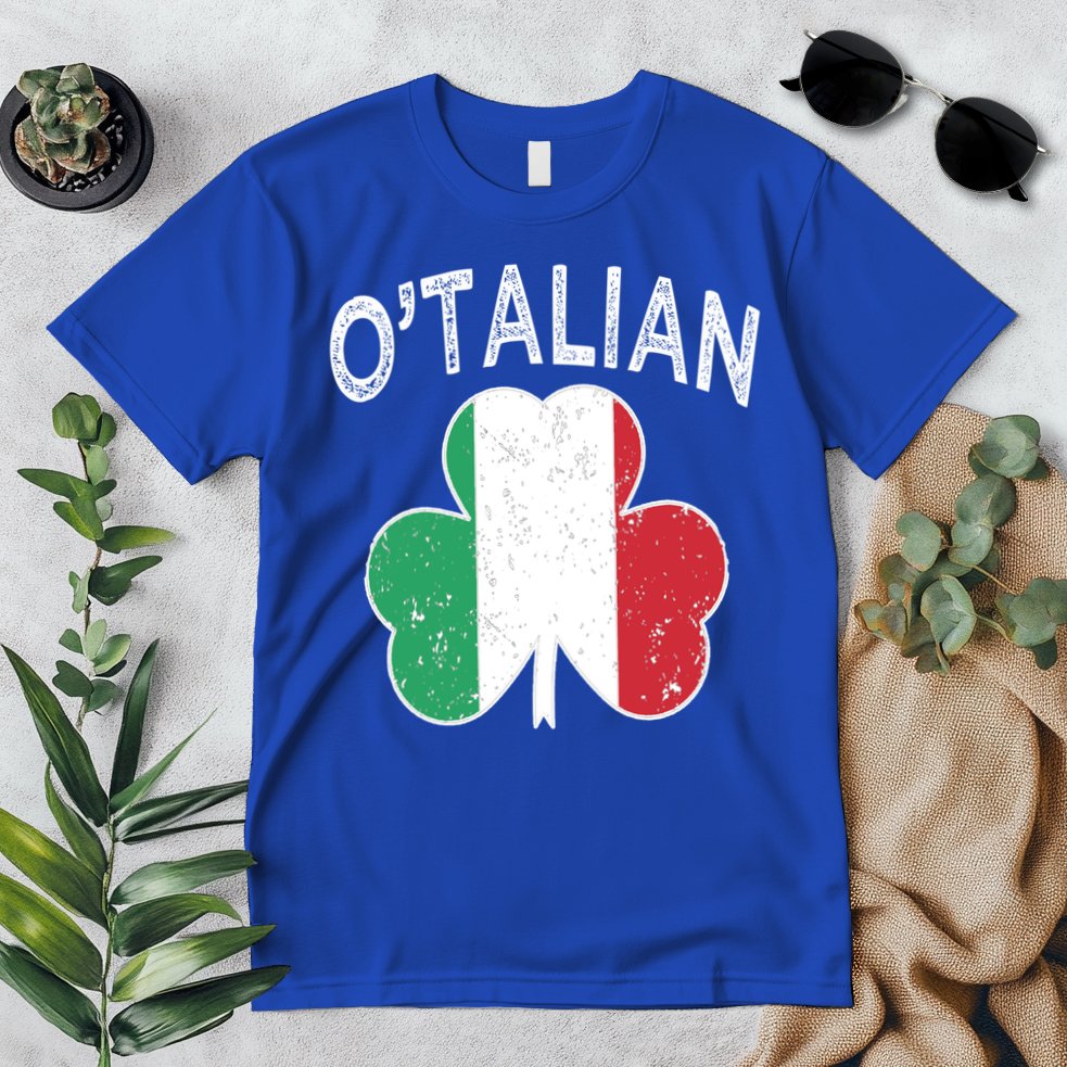 O'talian Italian St Patrick's Day Italia Flag Shamrock Gift Premium T-Shirt