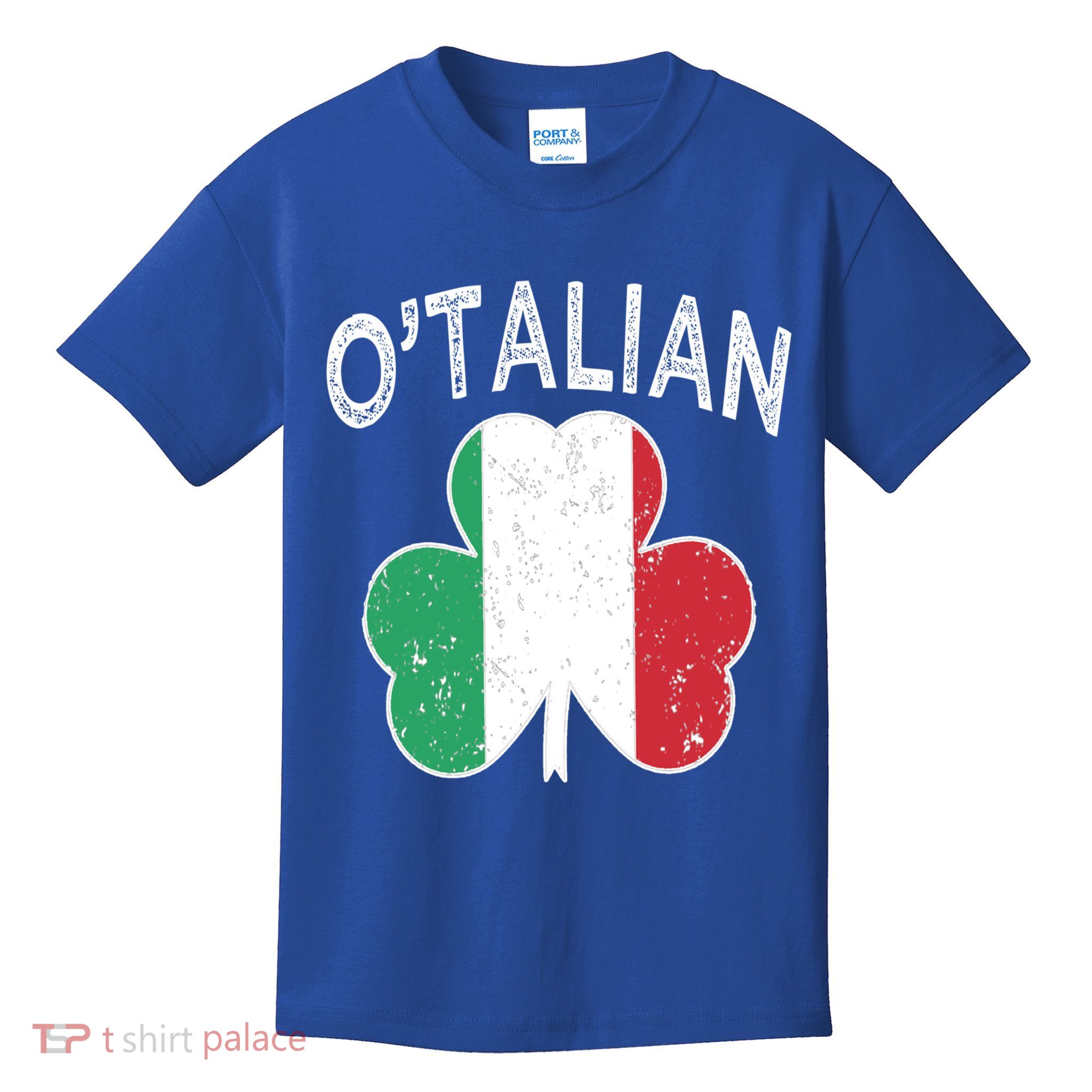 O'talian Italian St Patrick's Day Italia Flag Shamrock Gift Kids T-Shirt