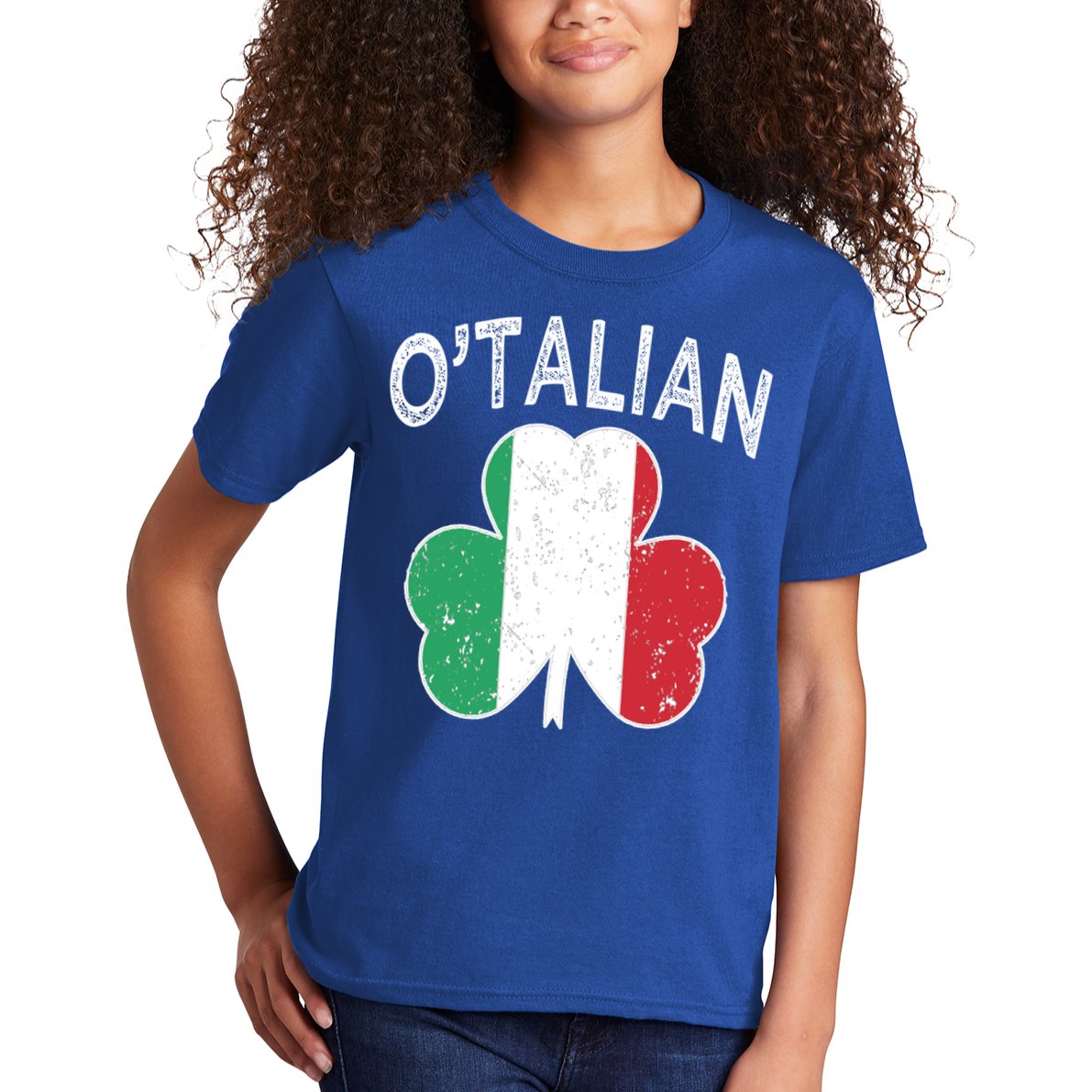 O'talian Italian St Patrick's Day Italia Flag Shamrock Gift Kids T-Shirt