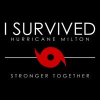 Official I Survived Hurricane Milton Stronger Together Drawstring Bag