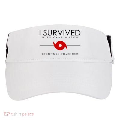 Official I Survived Hurricane Milton Stronger Together Adult Drive Performance Visor