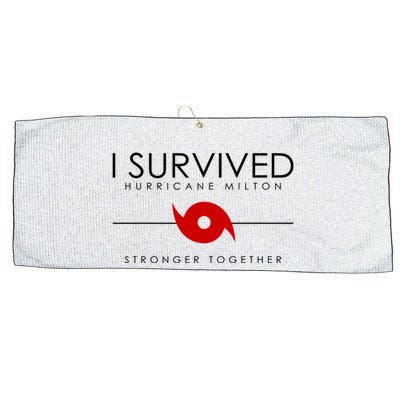 Official I Survived Hurricane Milton Stronger Together Large Microfiber Waffle Golf Towel