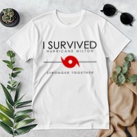 Official I Survived Hurricane Milton Stronger Together Premium T-Shirt