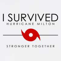 Official I Survived Hurricane Milton Stronger Together Ladies Long Sleeve Shirt