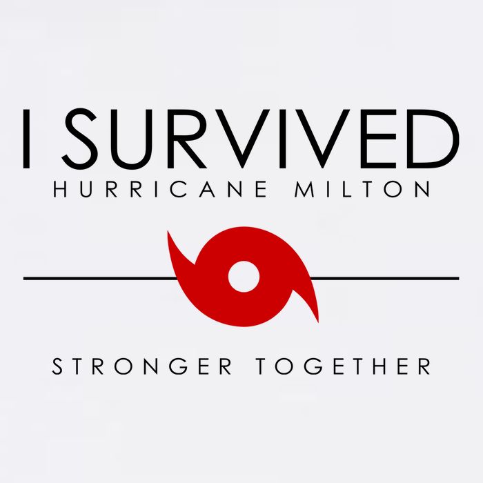 Official I Survived Hurricane Milton Stronger Together Ladies Long Sleeve Shirt