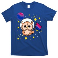 Owl In Space Bisexual Pride Gift T-Shirt