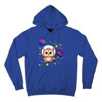 Owl In Space Bisexual Pride Gift Tall Hoodie