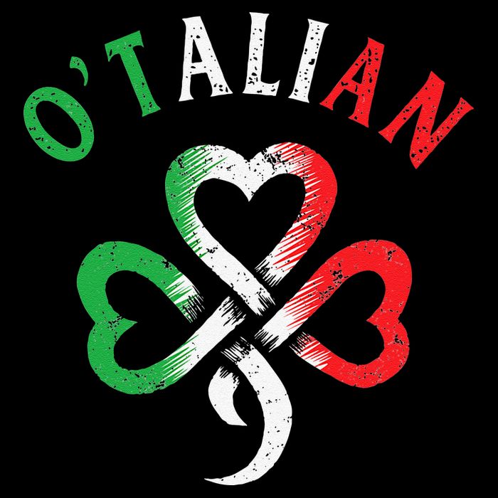 O'talian Italian St Patrick's Day Italia Flag Shamrock Hoodie