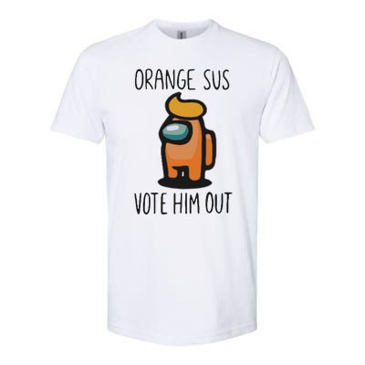 Orange Is Sus Vote Him Out Softstyle CVC T-Shirt