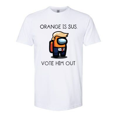 Orange Is Sus Vote Him Out Softstyle CVC T-Shirt