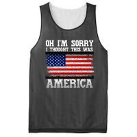 Oh IM Sorry I Thought This Was America Mesh Reversible Basketball Jersey Tank