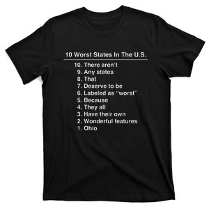 Ohio Is The Worst State Ever Funny T-Shirt