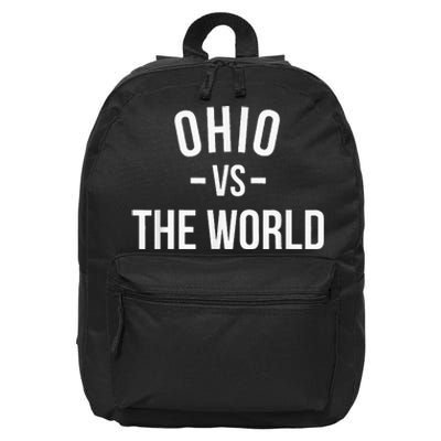 Ohio Is Taking Over The World Meme Ohio Vs The World 16 in Basic Backpack