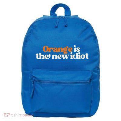 Orange Is The New Idiot 16 in Basic Backpack