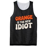Orange Is The New Idiot Mesh Reversible Basketball Jersey Tank