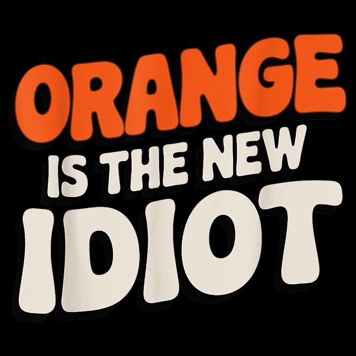 Orange Is The New Idiot Mesh Reversible Basketball Jersey Tank